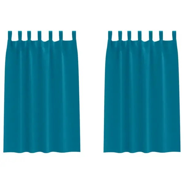 Pimendavad kardinad 2 tk, türkiis, 175 x 140 cm, polüester – 2