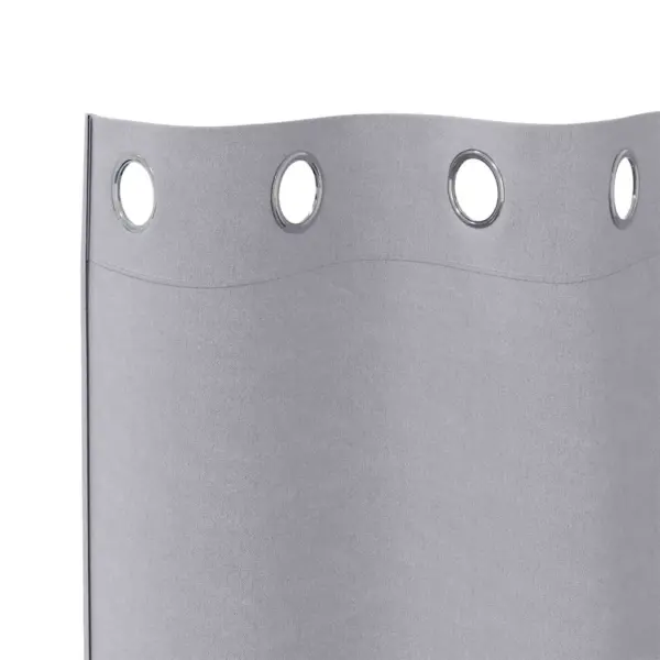 Pimendavad rõngaskardinad, 2 tk, metallhall polüester, 260 x 140 cm – 5