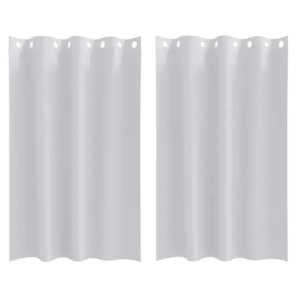 Pimendavad rõngaskardinad, 2 tk, kahvatu hall polüester, 175 x 140 cm – 2
