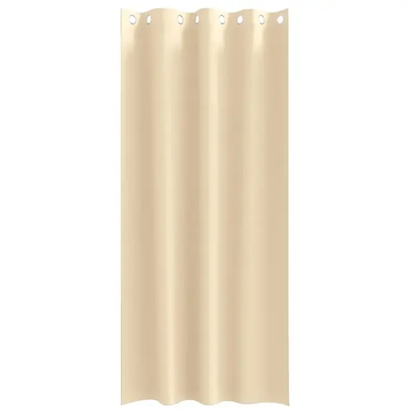 Pimendavad rõngaskardinad, 2 tk, kreem, 260 x 140 cm, polüester – 4