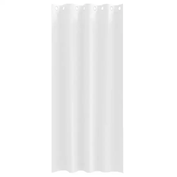 Pimendavad kardinad rõngastega, 2 tk, puhas valge polüester, 260 x 140 cm – 4