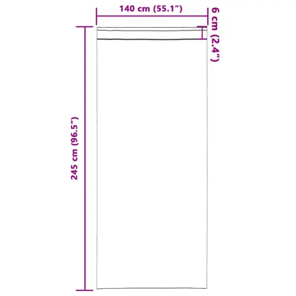 Pimendavad kardinad rõngastega, sinepikollane, 245 x 140 cm, 2 tk, polüester – 9