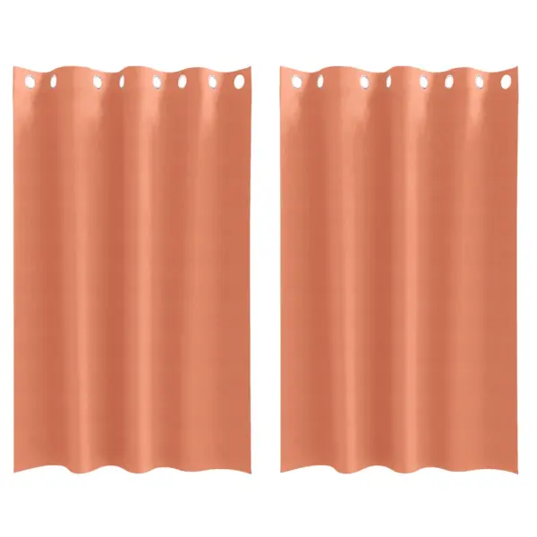 Pimendavad rõngaskardinad, terrakota, 2 tk, 175 x 140 cm, polüester – 2