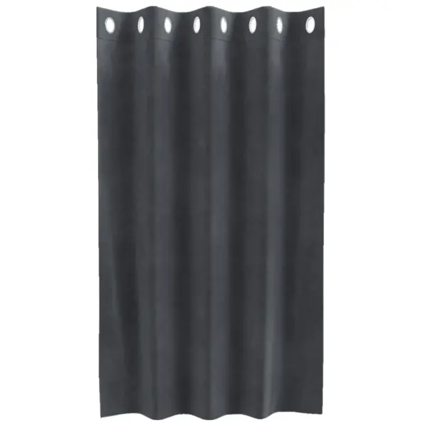 Pimendavad sametkardinad rõngastega, helehall, 2 tk, 140 x 140 cm – 4