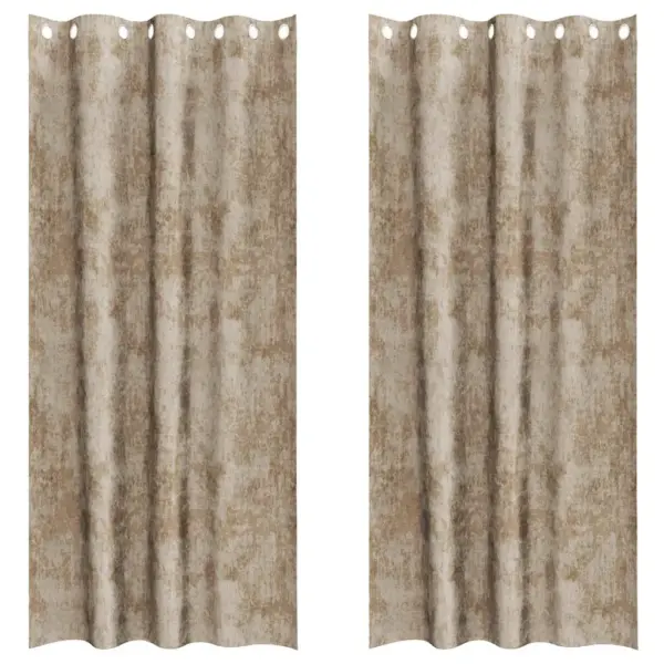 Pimendavad sametkardinad, šampanjavärvi, 2 tk, 225 x 140 cm - 2