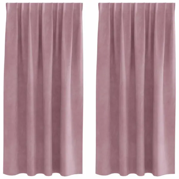 Pimendavad sametkardinad, 2 tk, tumeroosa, 140 x 175 cm – 2