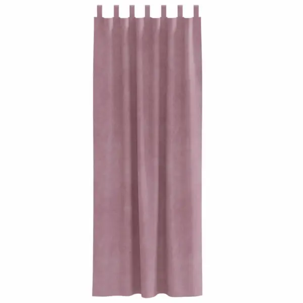 Pimendavad sametkardinad silmustega, tumeroosa, 2 tk, 140 x 260 cm - 4