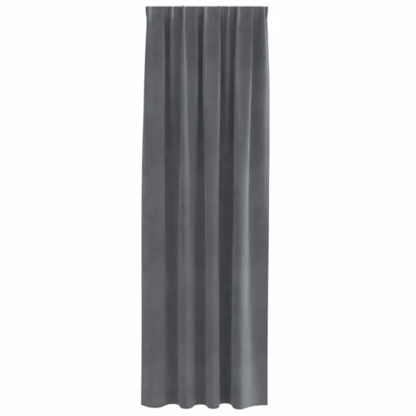 Pimendavad sametkardinad, helehall, 2 tk, 140 x 225 cm – 4