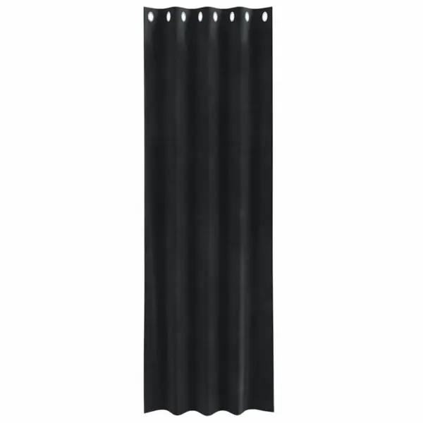 Pimendavad sametkardinad silmustega, must, 140 x 260 cm, 2 tk – 4