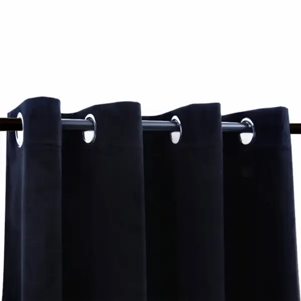 Pimendavad sametkardinad rõngastega, must, 2 tk, 140 x 175 cm – 3