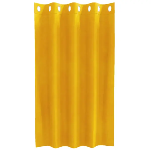 Pimendavad sametkardinad, sinepikollane, 2 tk, 140 x 140 cm – 4