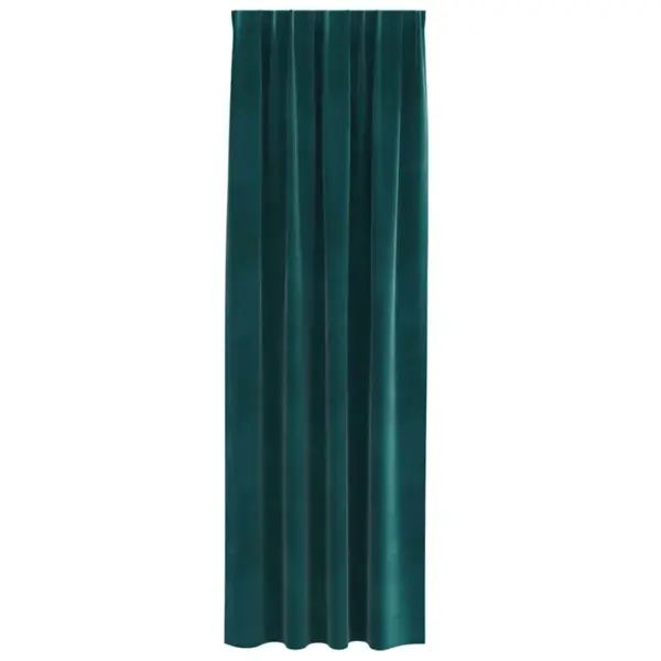 Pimendavad sametkardinad, tume roheline, 140 x 225 cm, 2 tk – 4