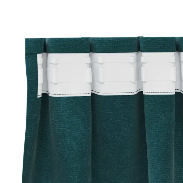 Pimendavad sametkardinad, tume roheline, 140 x 225 cm, 2 tk – 5