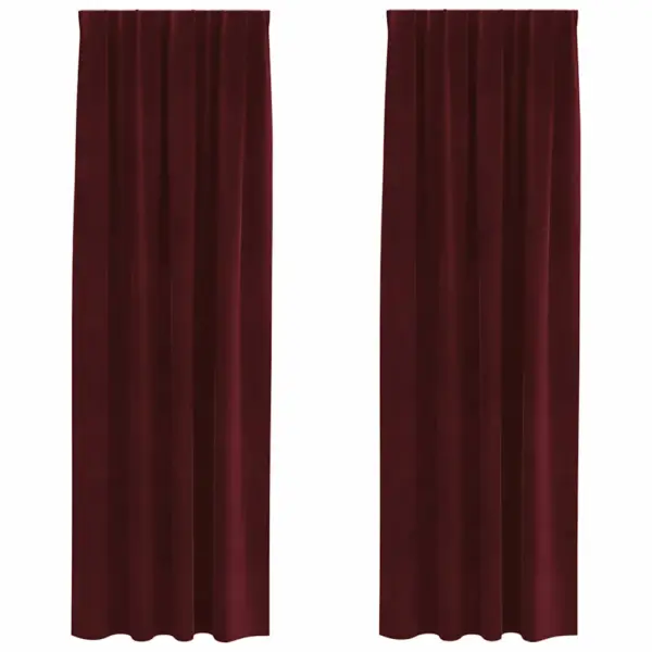 Pimendavad sametkardinad, veinipunane, 2 tk, 140 x 225 cm – 2