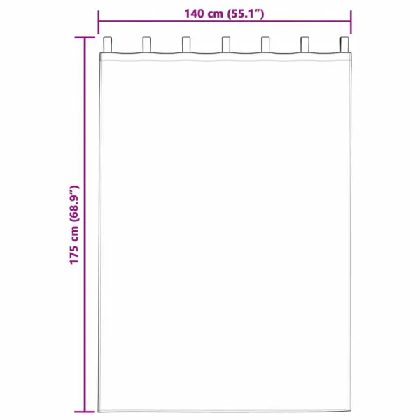 Pimendavad sametkardinad, veinpunane, 2 tk, 140 x 175 cm – 7