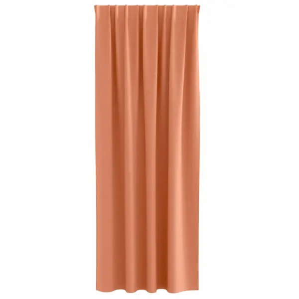 Pimendavad kardinad rõngaste ja konksudega, terrakota, 225 x 140 cm, 2 tk – 4