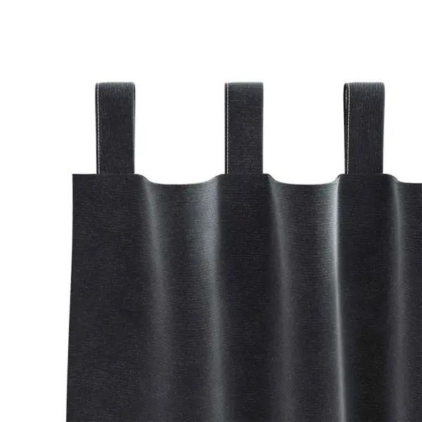 Pimendavad sametkardinad silmustega, tumehall, 2 tk, 140 x 260 cm – 5