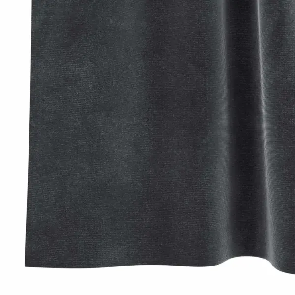 Pimendavad sametkardinad silmustega, tumehall, 2 tk, 140 x 260 cm – 6