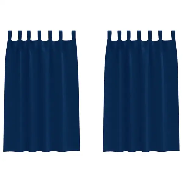 Pimendavad tumesinised kardinad, 2 tk, polüester, 175 x 140 cm – 2