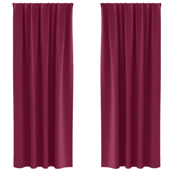 Pimendavad kardinad 2 tk, veinipunane polüester, 245 x 140 cm – 2