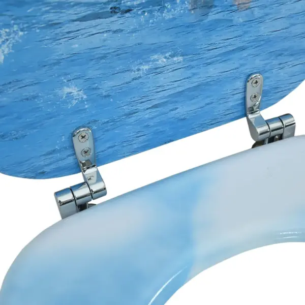 WC-prilllaud kaanega, MDF, pingviinimustriga, reguleeritavate hingedega – 8