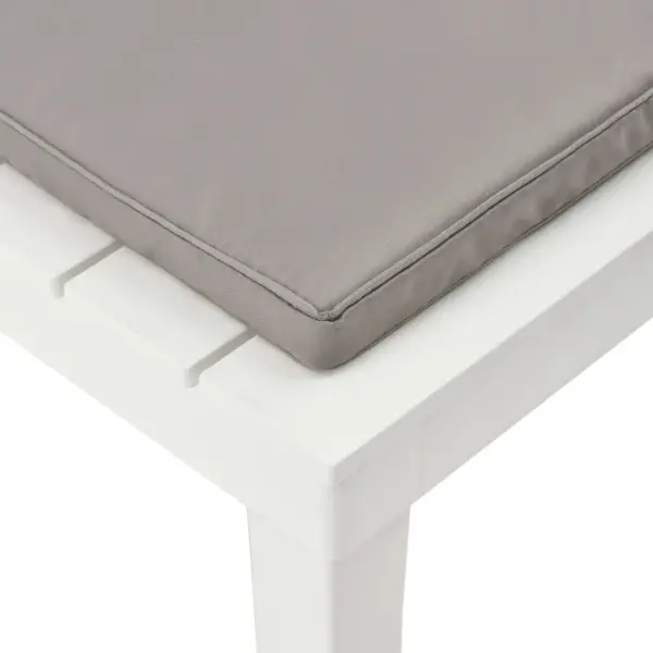 Plastist aiatoolid patjadega, 4 tk, valge/pruun, 78 x 78 x 70 cm – 7