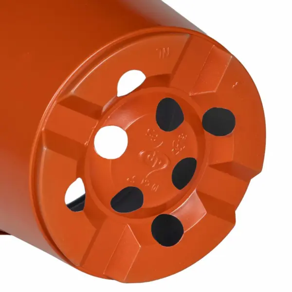 Ümmargune plastist lillepott terrakota, Ø 15 x 12,5 cm, 50 tk komplekt – 8