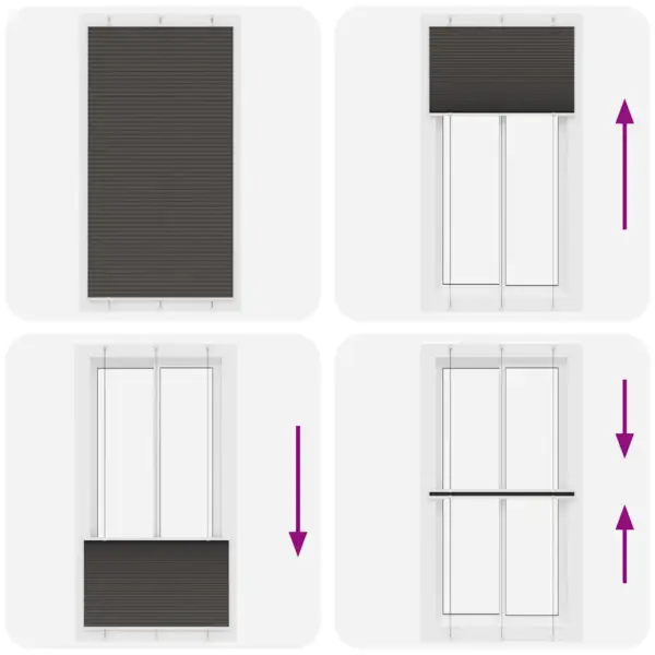 Plisseeritud aknaruloo, must, 105 x 200 cm, kanga laius 104,4 cm, kruvi- ja klambrikinnitusega – 7