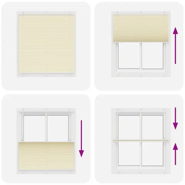 Plisseeritud ruloo, kreemjasvalge, 120 x 150 cm, 100% polüester, puurimiseta paigaldusvõimalusega – 5