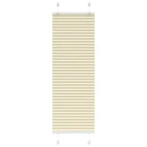 Plisseeritud ruloo, kreemjasvalge, 40 x 100 cm, 100% polüester