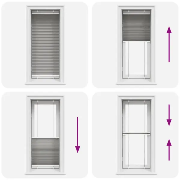 Plisseeritud ruloo antratsiithall, 60 x 150 cm, puurimisvaba paigaldusvõimalus – 7