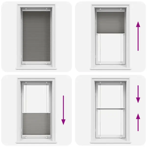 Plisseeritud aknaruloo antratsiithall, 80 x 100 cm, kahe paigaldusviisiga – 7