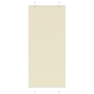 Kreemjasvalge plisseeritud ruloo, 85 x 200 cm, kruvi- või klambrikinnitusega