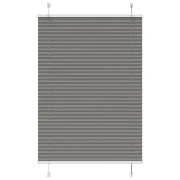 Plisseeritud ruloo privaatsuseks ja päikesekaitseks, antratsiithall, 90 x 100 cm – 2