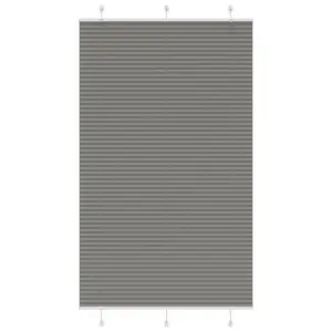 Plisseeritud aknaruloo antratsiithall, 115 x 200 cm, kahe paigaldusviisiga