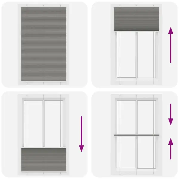 Plisseeritud aknaruloo antratsiithall, 115 x 200 cm, kahe paigaldusviisiga – 7