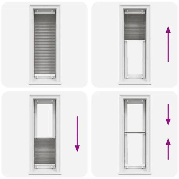 Plisseeritud ruloo antratsiithall, 40 x 100 cm, kanga laius 39,4 cm, puurimiseta või kruvidega paigaldus – 7