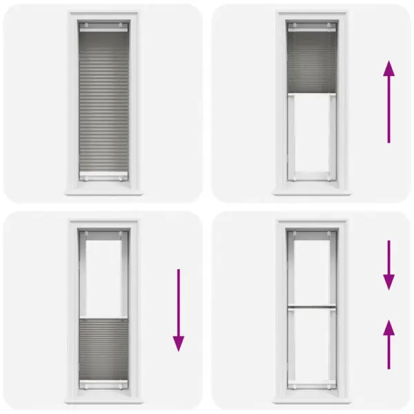 Plisseeritud aknaruloo antratsiithall 45 x 100 cm, kahe paigaldusviisiga – 7