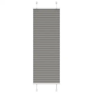 Plisseeritud aknaruloo privaatsuseks, antratsiithall, 45 x 150 cm, kruvi- või klambrikinnitus