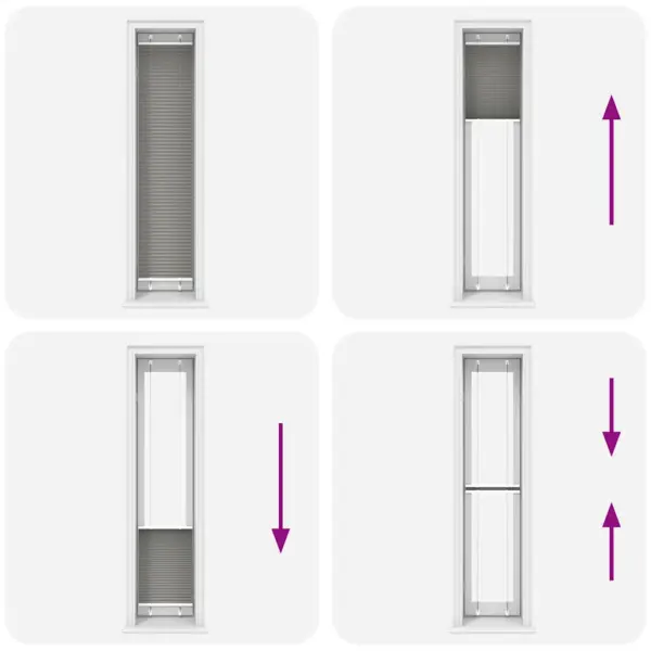 Plisseeritud ruloo antratsiithall, 50 x 200 cm, 100% polüester, kahe paigaldusviisiga – 7