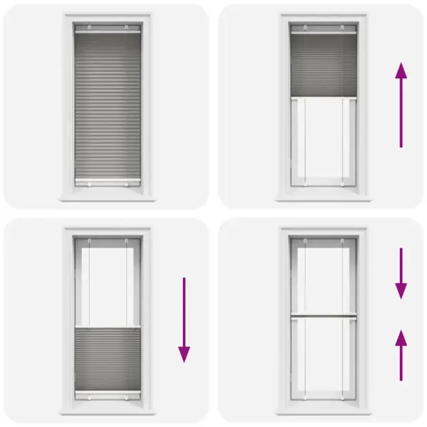 Plisseeritud ruloo antratsiithall, 65 x 100 cm, kanga laius 64,4 cm – 7