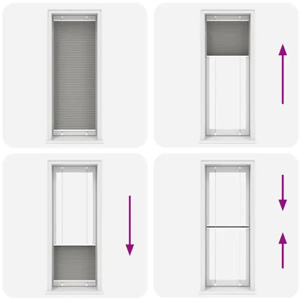 Plisseeritud ruloo privaatsuse ja päikesekaitsega, antratsiithall, 75 x 200 cm – 8