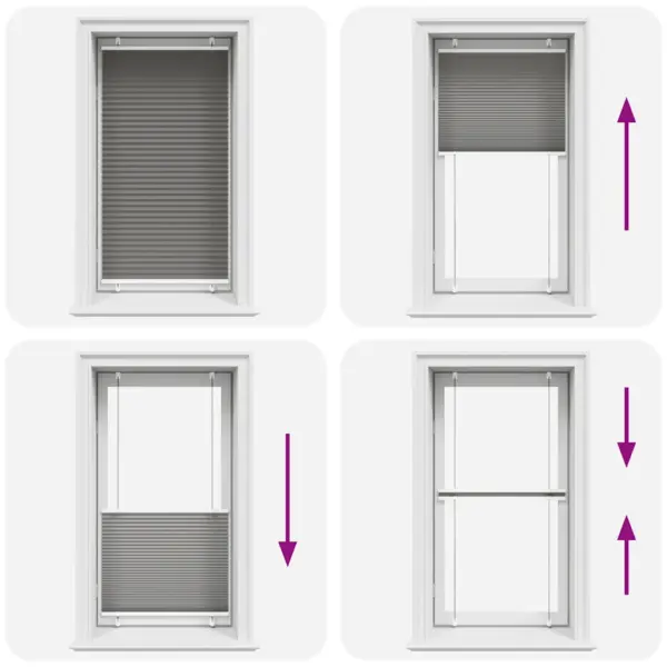 Plisseeritud ruloo antratsiithall, 80 x 150 cm, kruvi- või klambrikinnitusega – 7