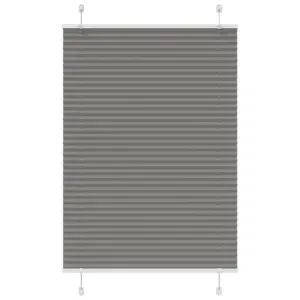 Plisseeritud ruloo privaatsuseks, antratsiithall, 85 x 150 cm, 100% polüester