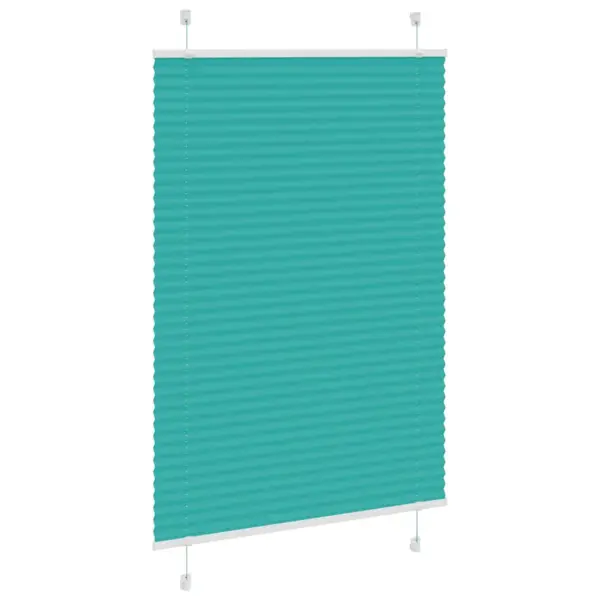 Plisseeritud ruloo privaatsuse ja päikesevarjuga, bensiiniroheline, 95 x 150 cm – 3