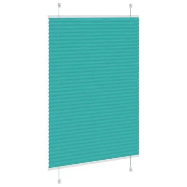 Plisseeritud ruloo privaatsuse ja päikesevarjuga, bensiiniroheline, 95 x 150 cm – 4