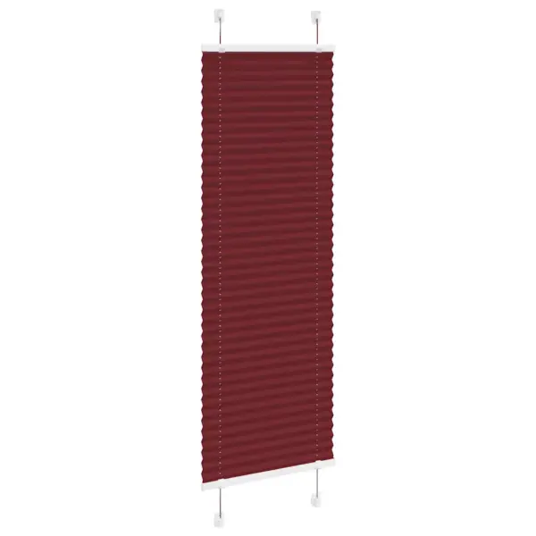 Plisseeritud ruloo privaatsuse ja päikesekaitsega, bordoopunane, 40 x 150 cm – 3