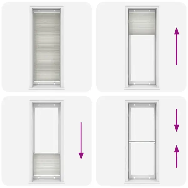 Plisseeritud ruloo privaatsuseks, helehall, 80 x 200 cm – 7