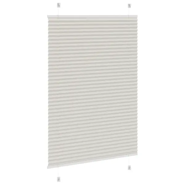 Plisseeritud ruloo privaatsuseks, helehall, 95 x 150 cm, kanga laius 94,4 cm - 4