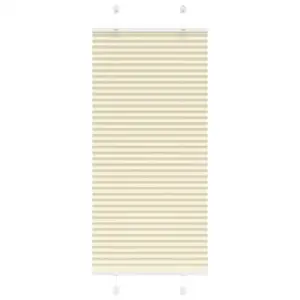 Plisseeritud ruloo, kreemjasvalge, 55 x 150 cm, 100% polüester